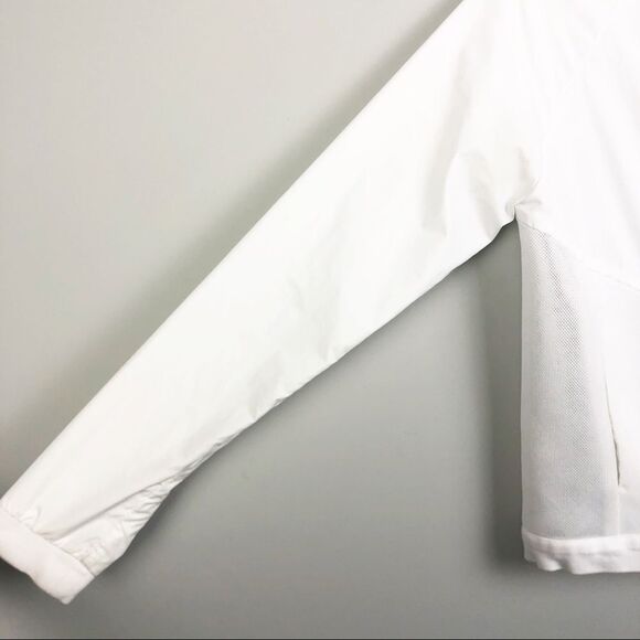 NIKE | Mesh Back White Bomber Style Track Jacket Red Label Women’s Size Small - Picture 4 of 11